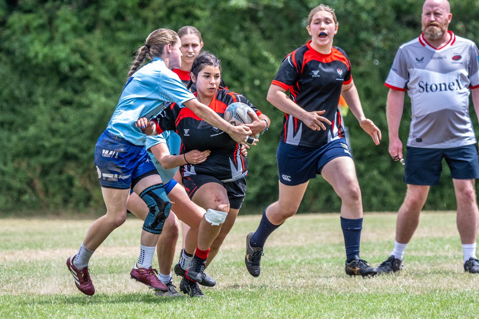 ERA girls action — tackle